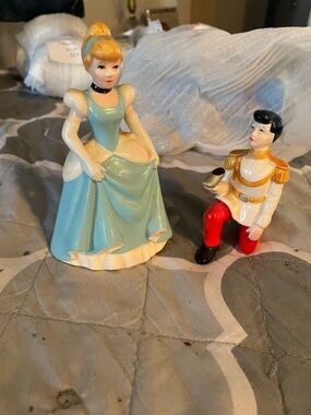 Ceramic Blue & Cream Princess Figurine - Home Accents